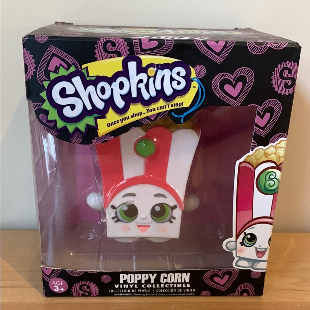 Funko Shopkins Poppy Corn Red and White Vinyl Figure